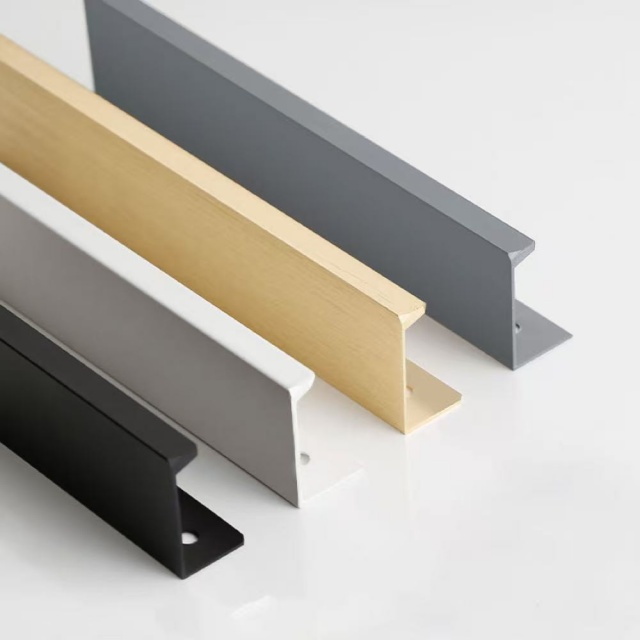 Aluminum Edge-Sealed Invisible Minimalist Pull Handles: Flush-Mount Cabinet Door Handles – Multi-Color Sleek Handles for Wardrobes & Kitchen Cabinets