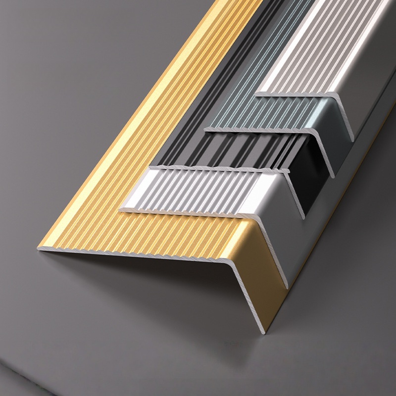 Aluminum Alloy Stair Nosing Anti-Slip Strip - Anti-Corrosion, Non-Slip, Durable for Home & Commercial Use