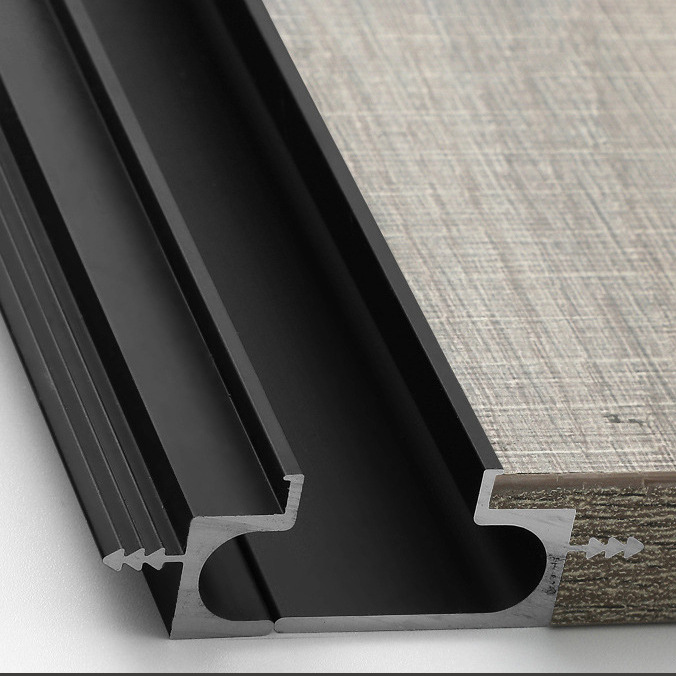 Parent-Child Aluminum Cabinet Handle: Sleek Embedded Pulls for Furniture