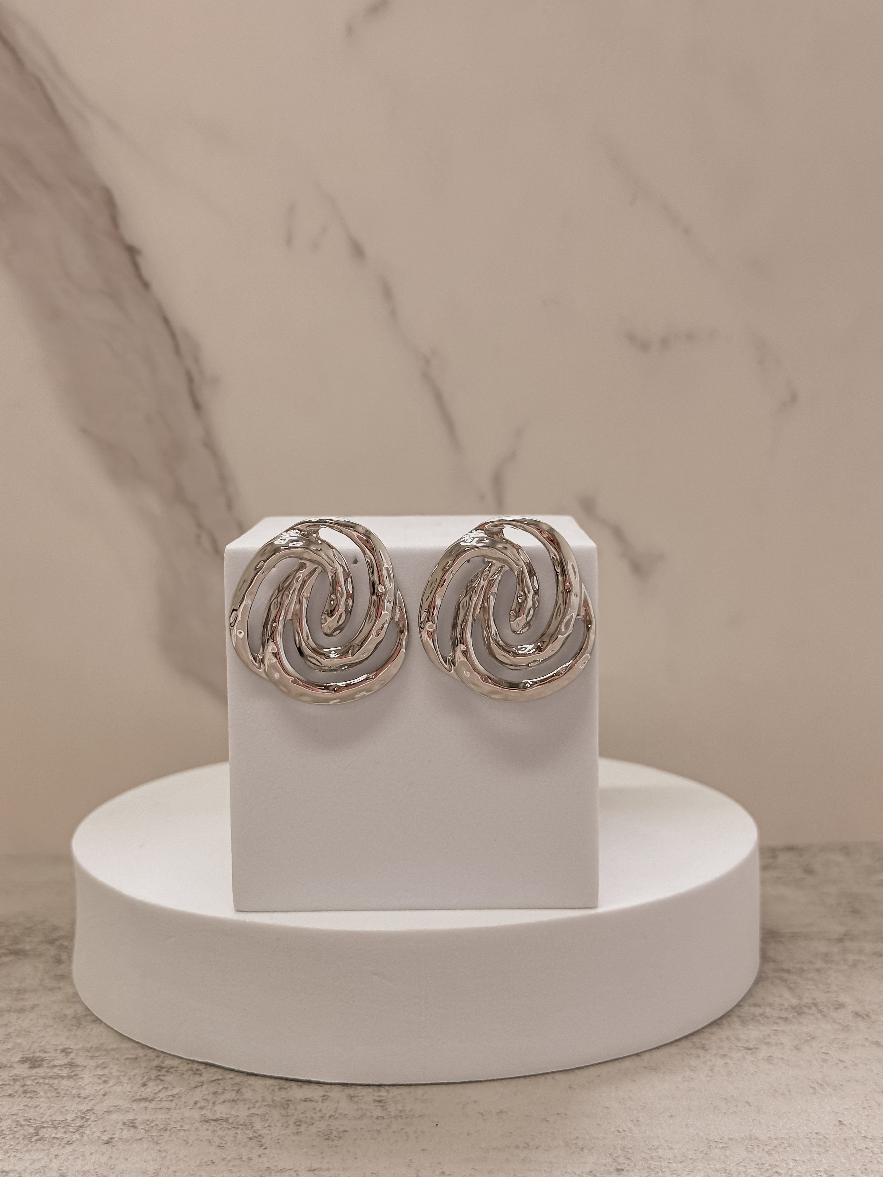 Aretes de Plata Estilo Retro