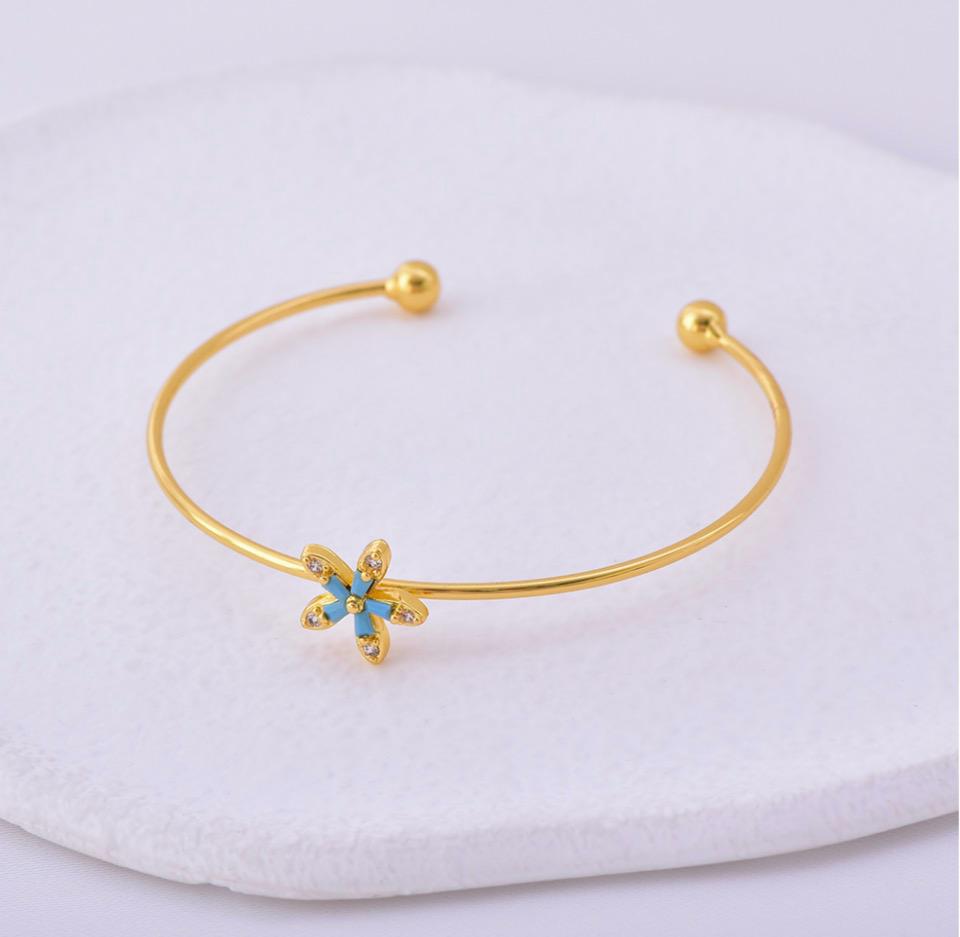 Pulsera Flor Dorada