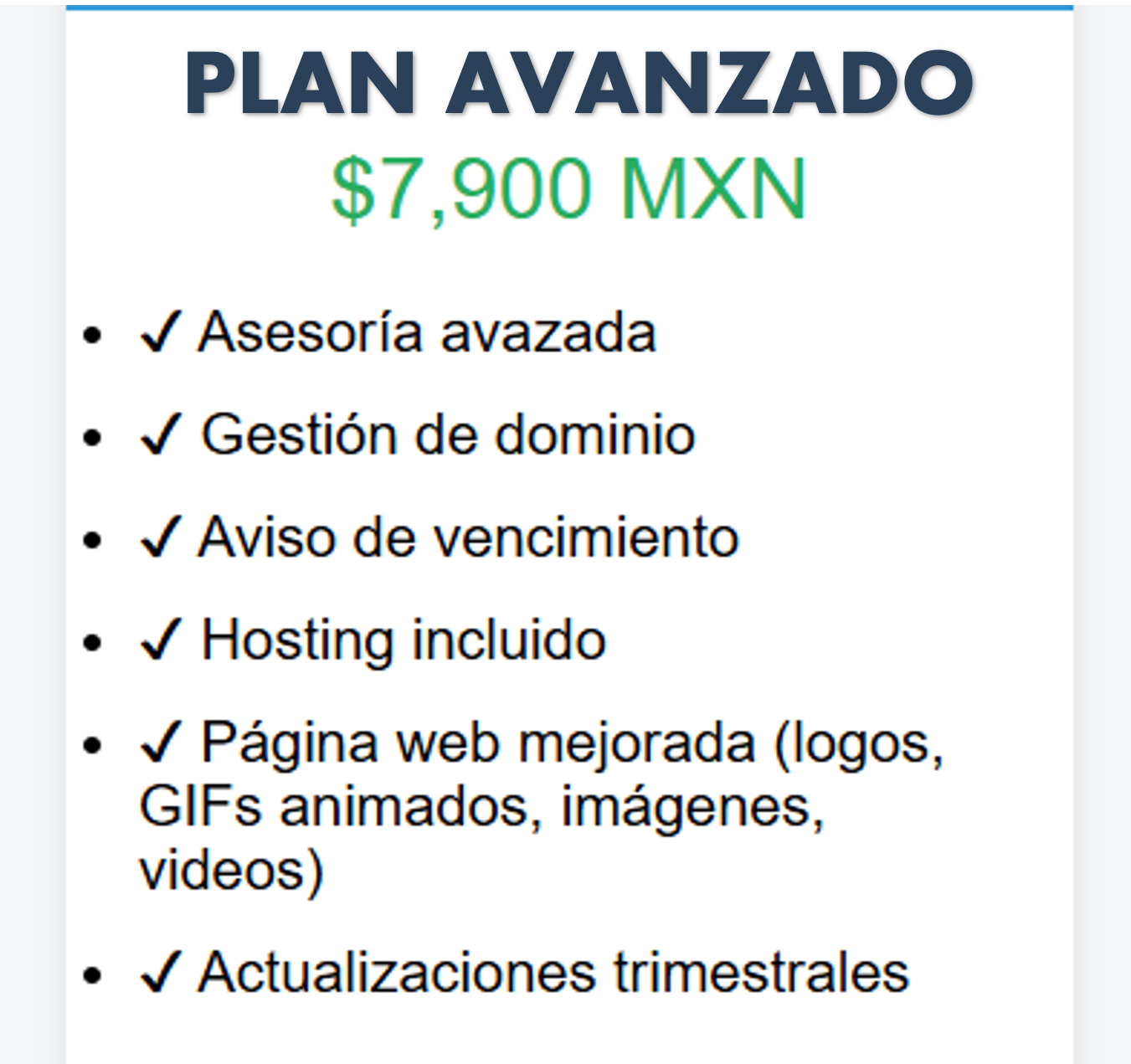 Plan Avanzado