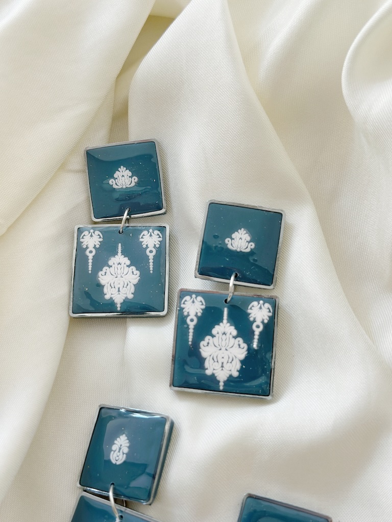 Ceramic Statement Earrings