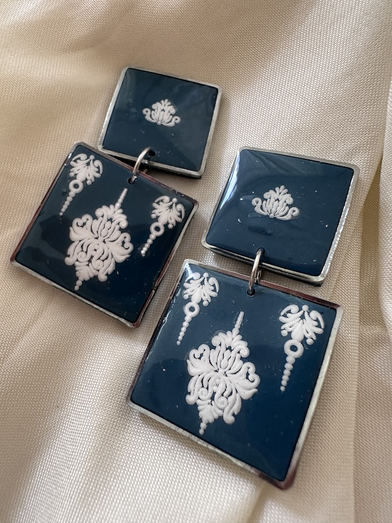 Ceramic Statement Earrings