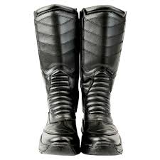 Botas de motociclista em couro