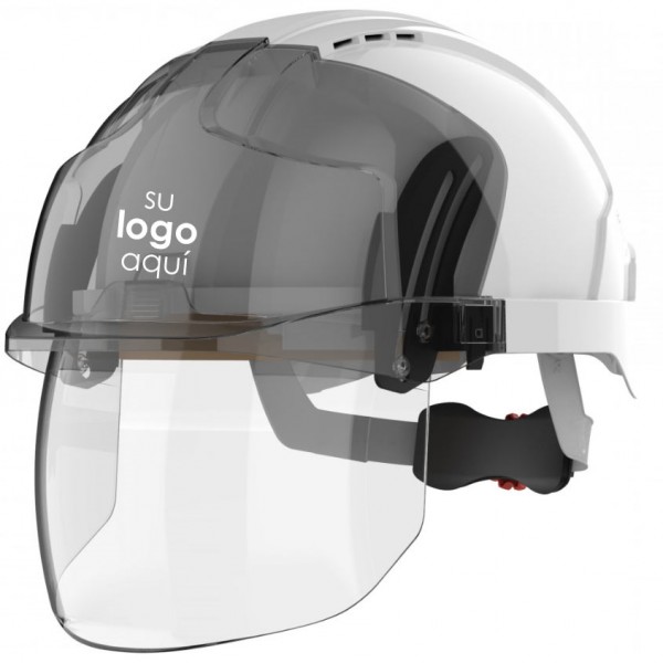 Capacete de segurança com viseira