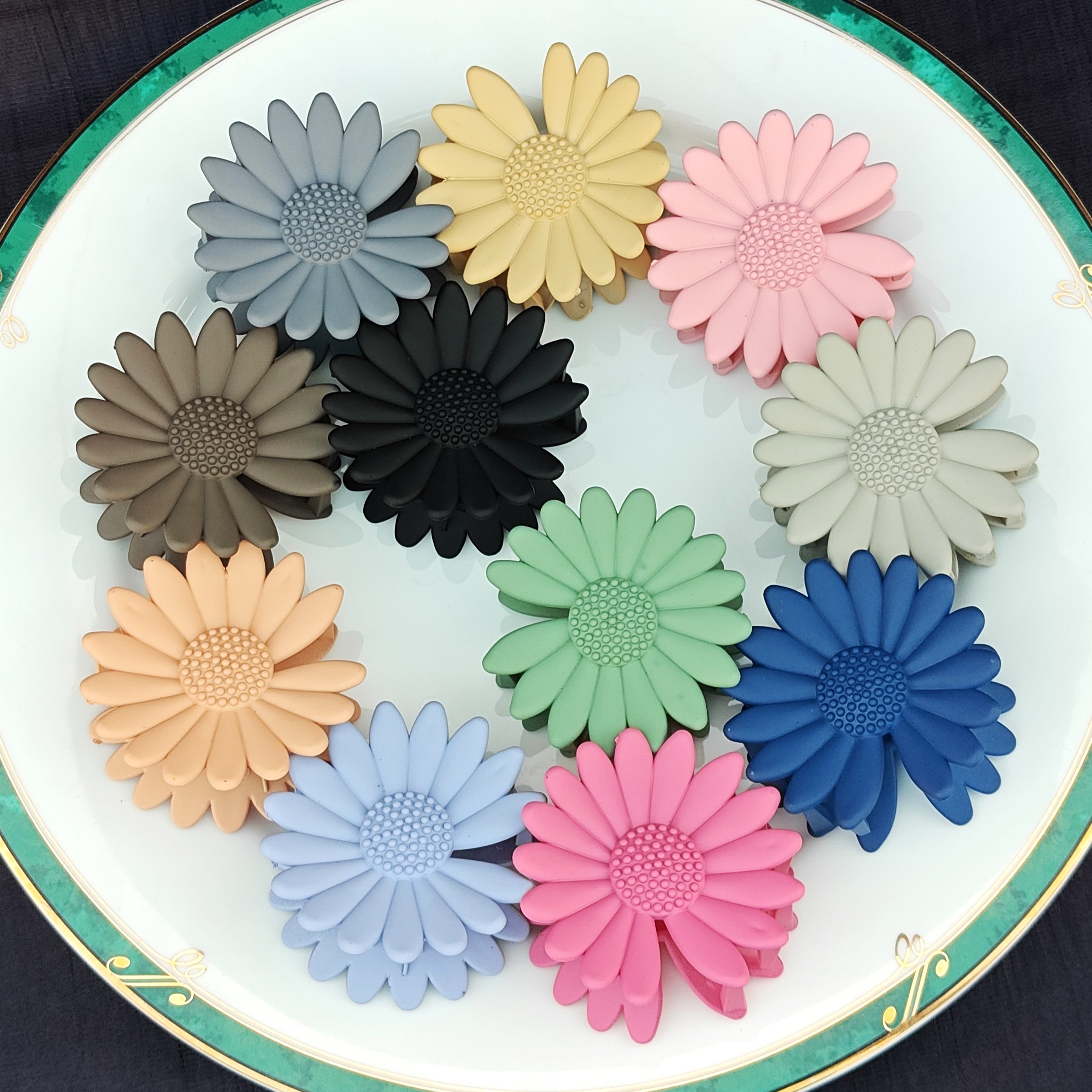 Colorful Daisy Flower Hair Clips
