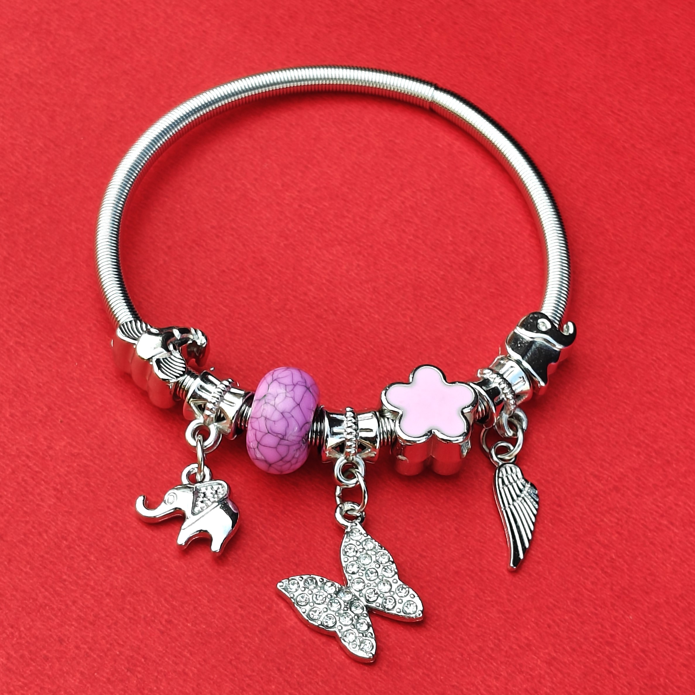 butterfly with Wing Charm Bracelet