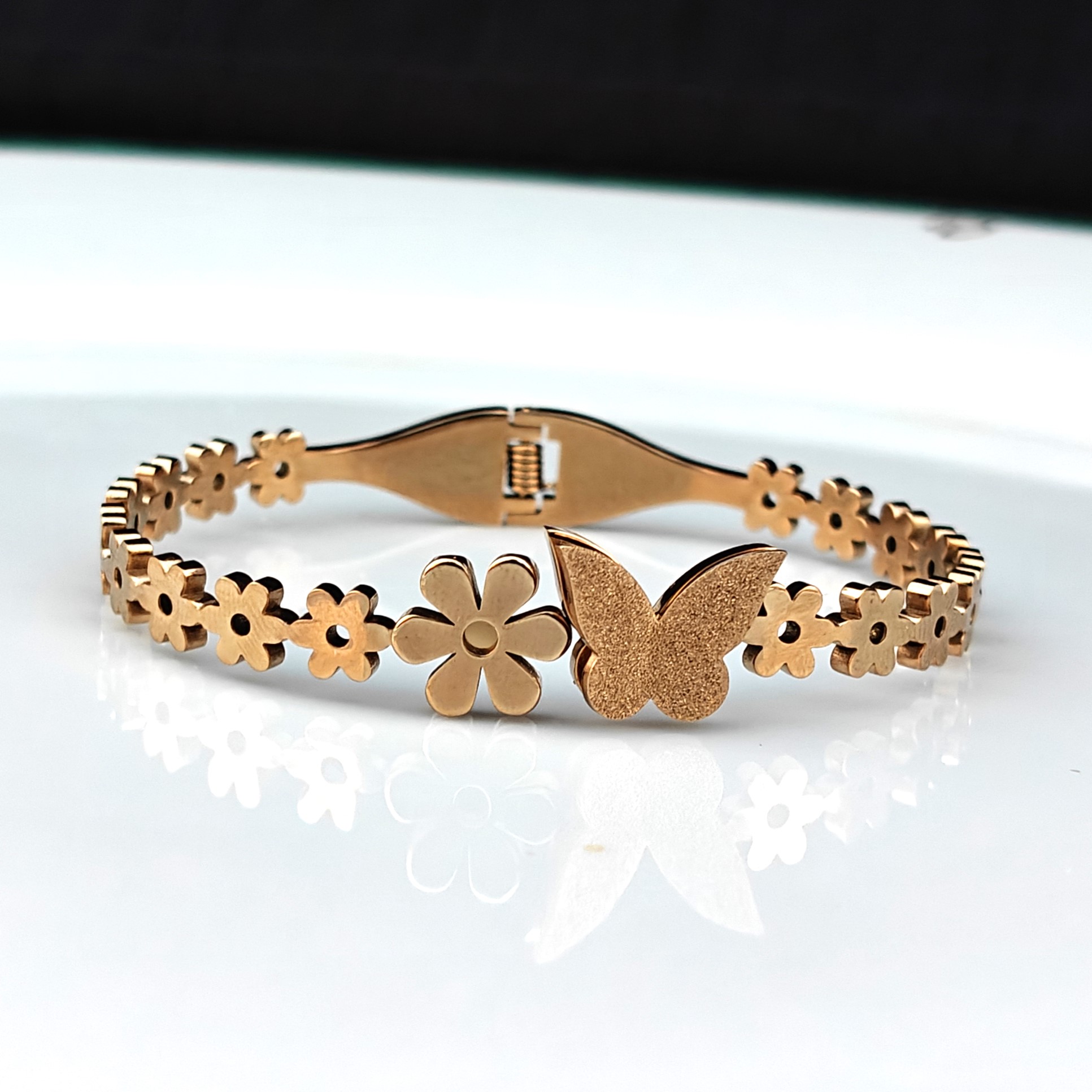 Butterfly bloom Kada Bracelet