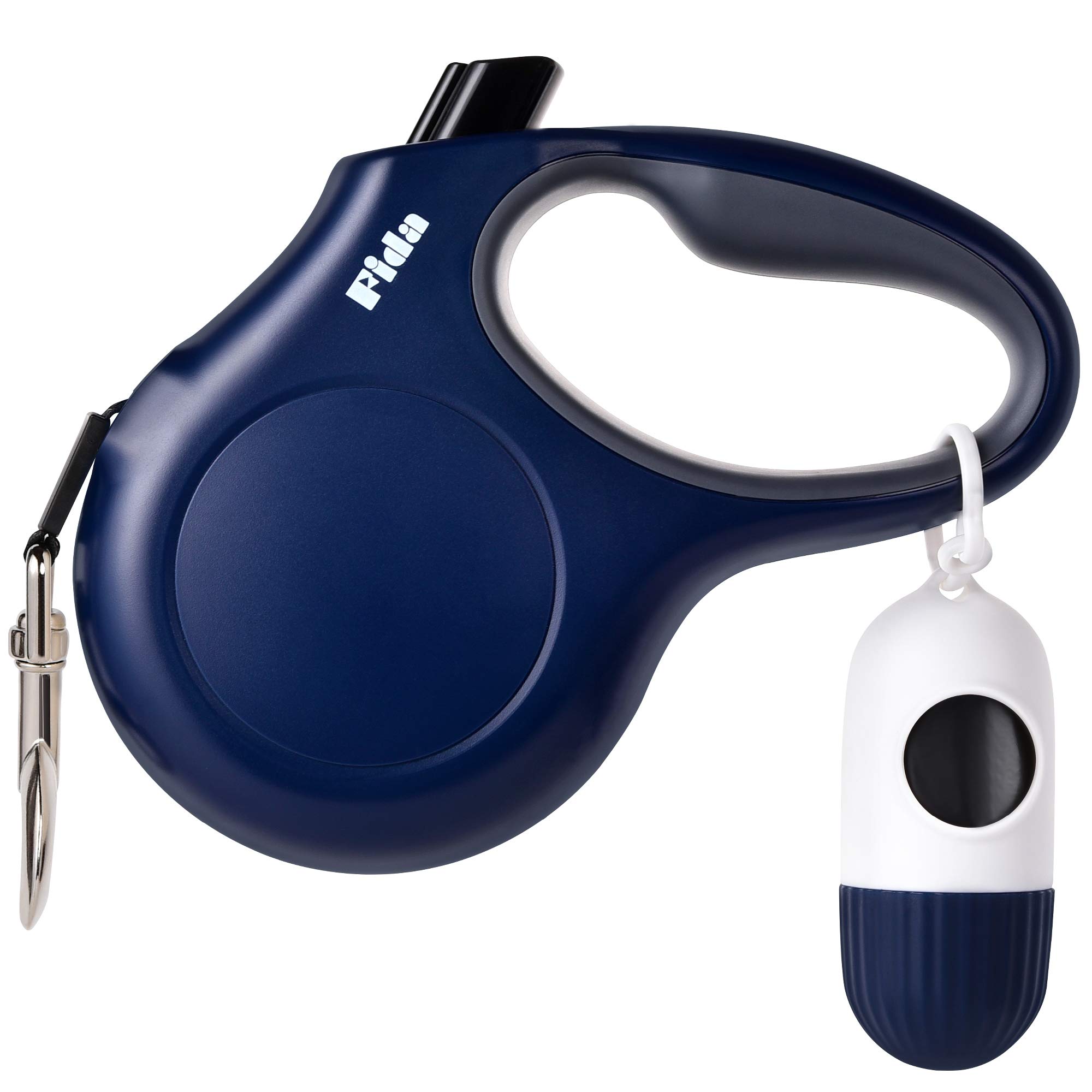Retractable Dog Leash with Waste Bag Holder