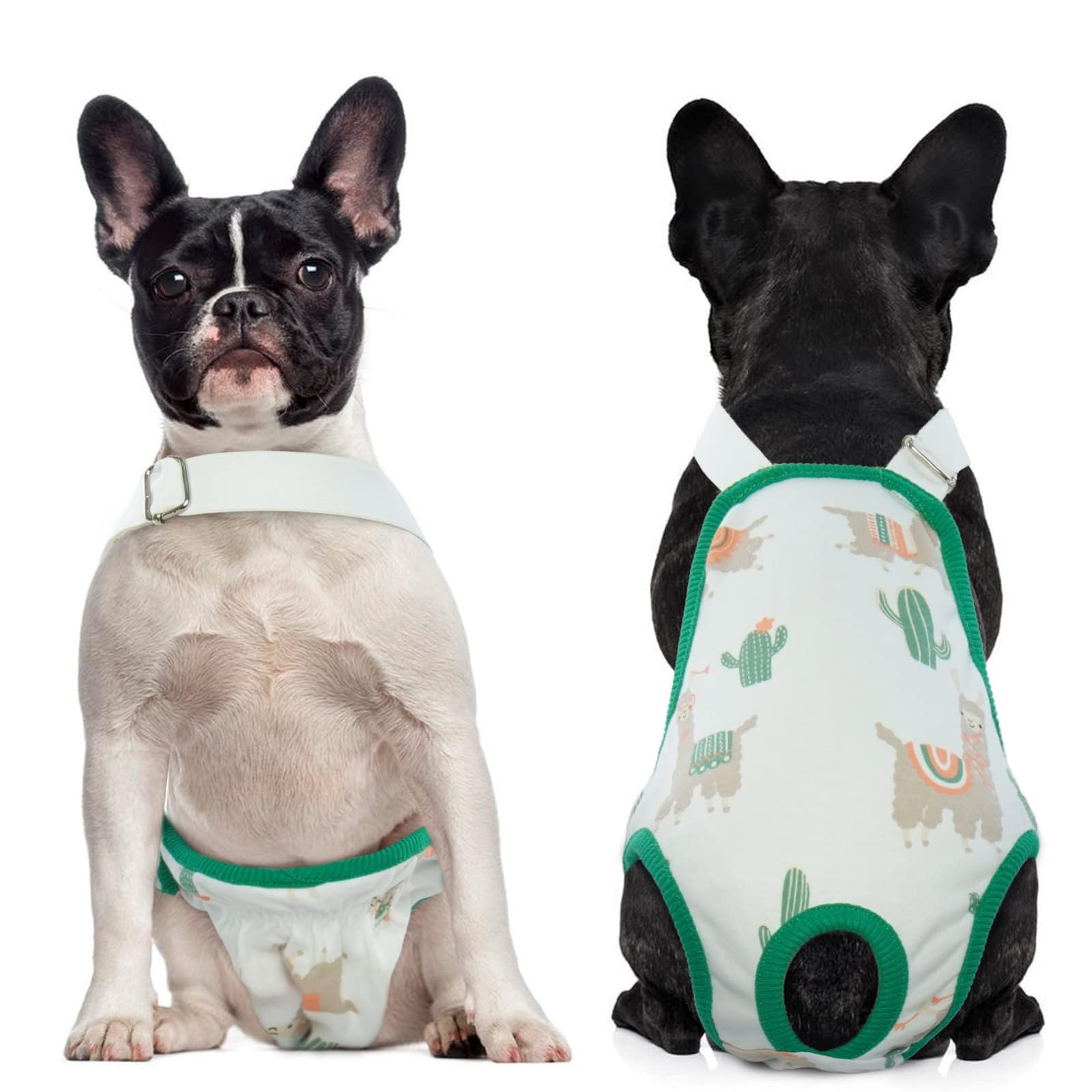 Dog Diaper with Llama Print