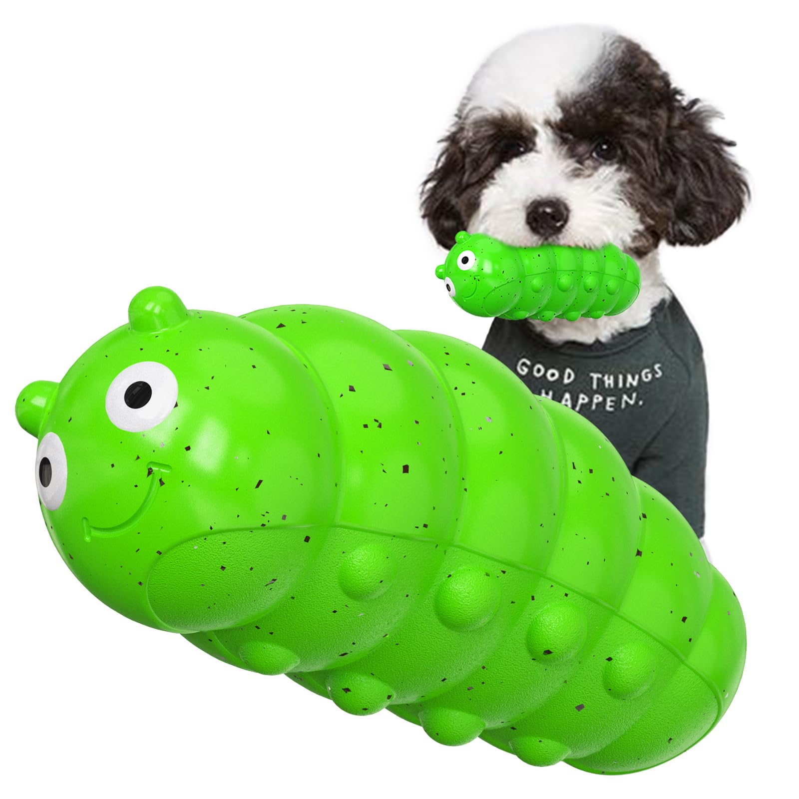 Green Caterpillar Dog Toy