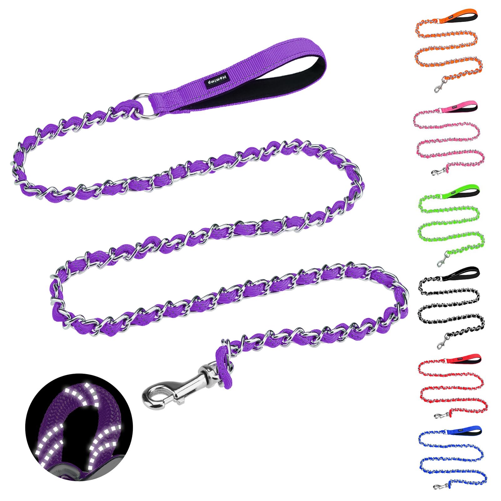 Reflective Chain Dog Leash