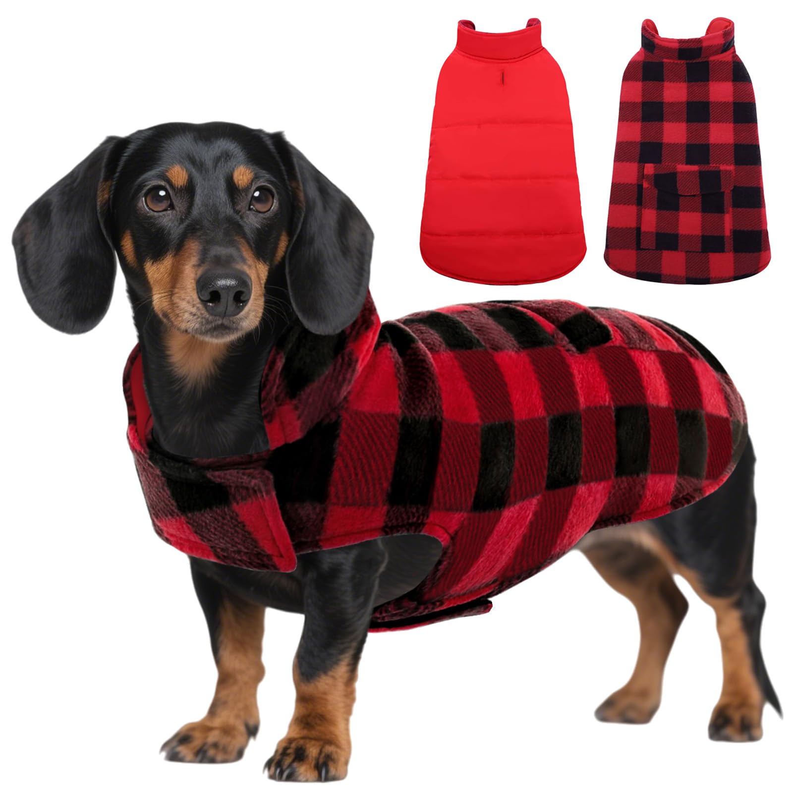 Plaid Dog Coat