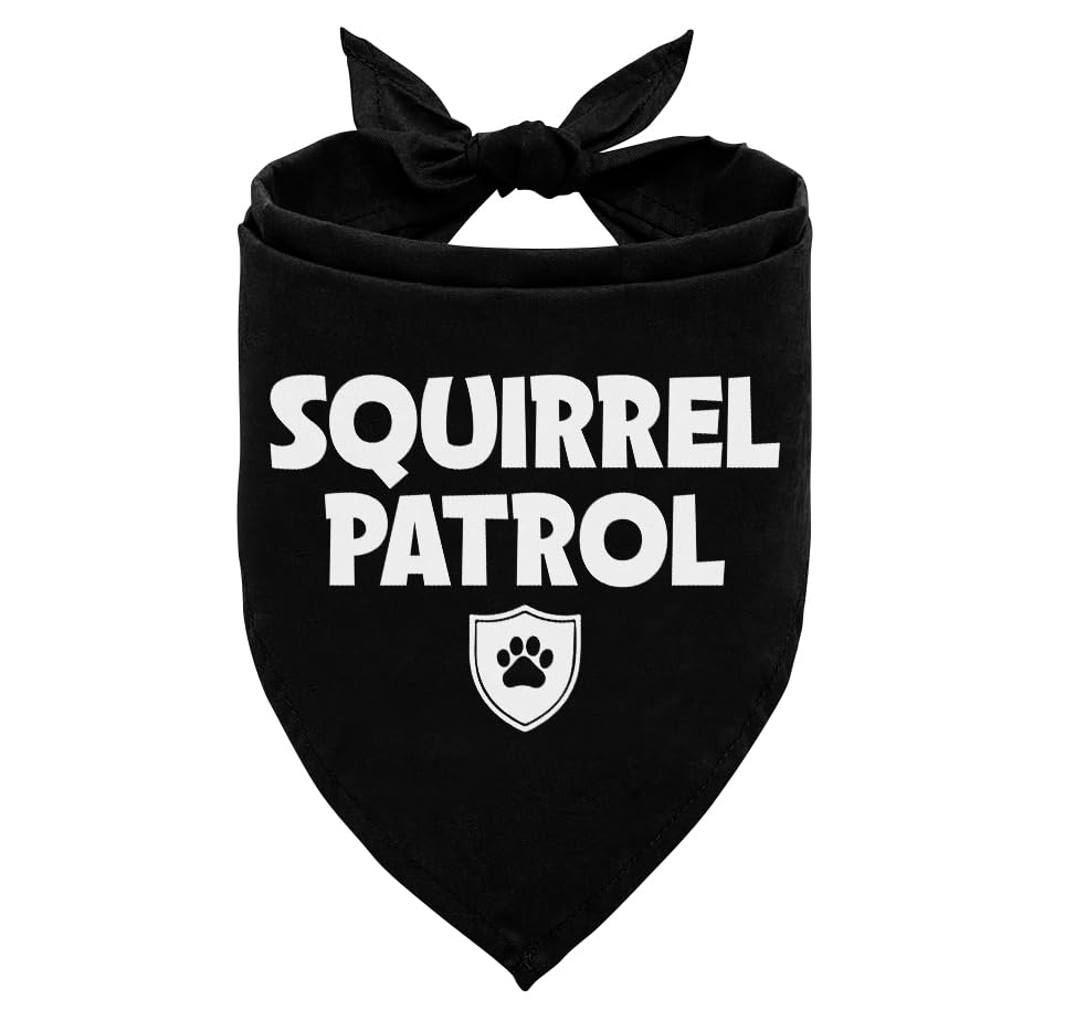Squirrel Patrol Dog Bandana