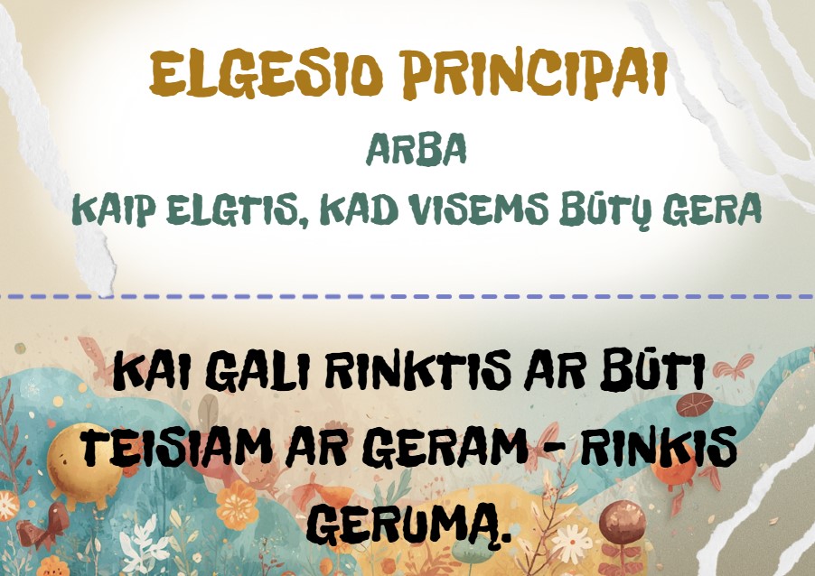 Gražaus elgesio principai