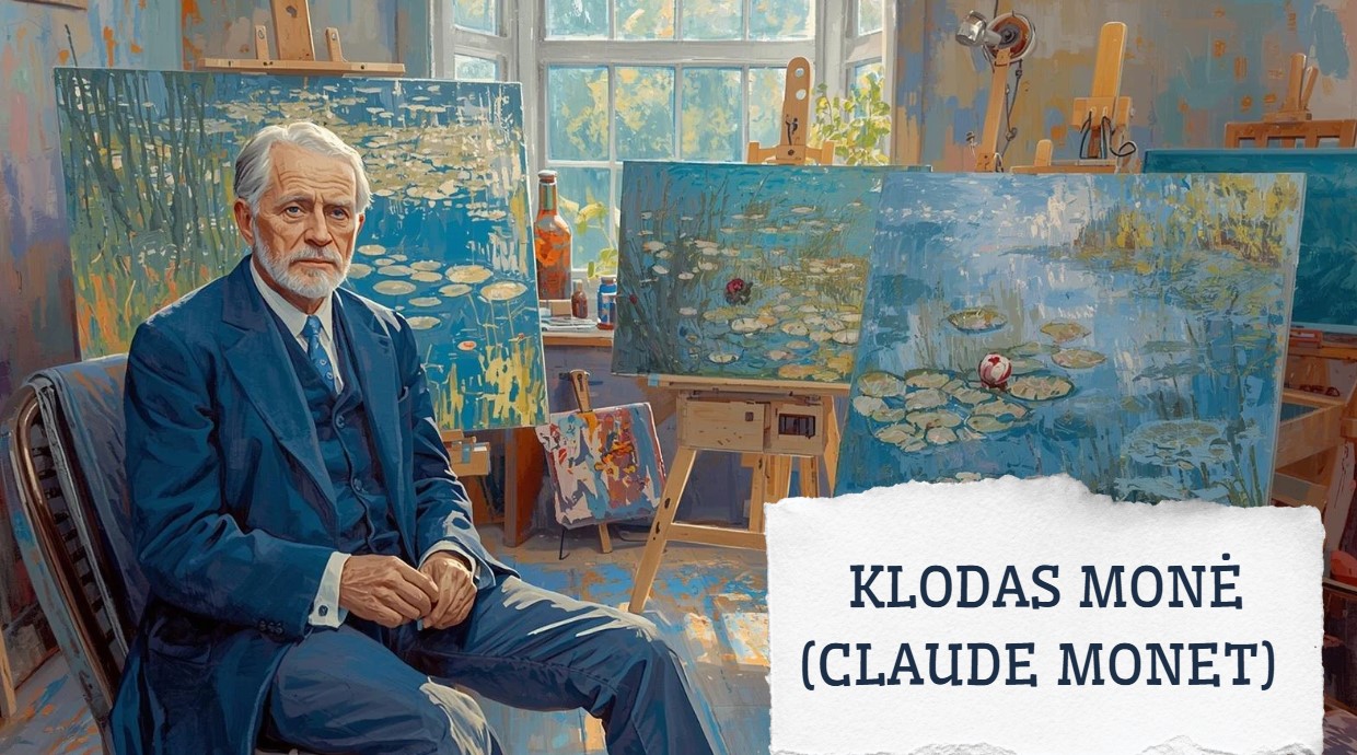 Klodas Monė: kūrybos kelias. Kūrybinis darbas- Vandens lelija.