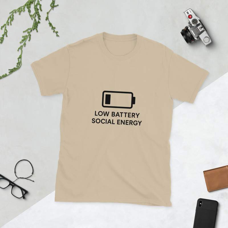 Low Battery Social Unisex T-Shirt