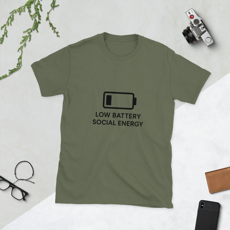 Low Battery Social Unisex T-Shirt