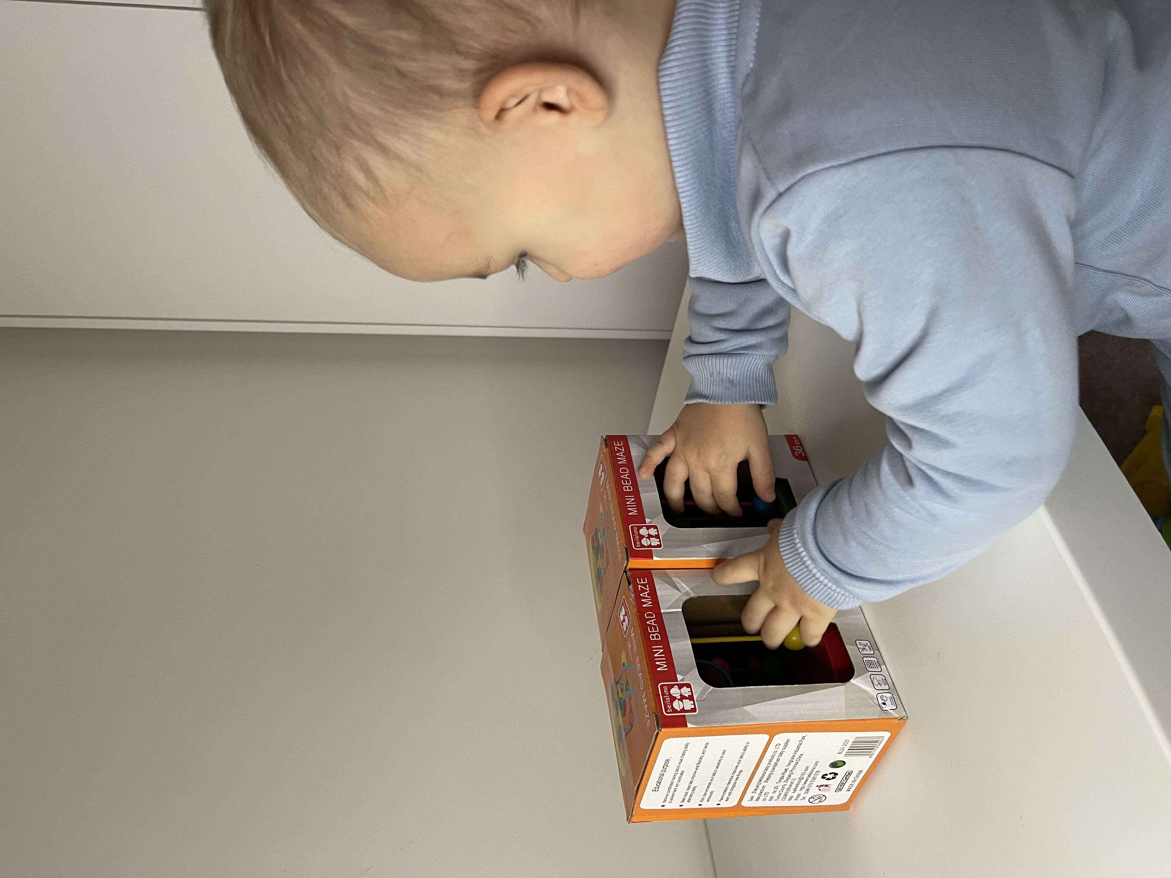 Red Wooden Bead Maze Toy