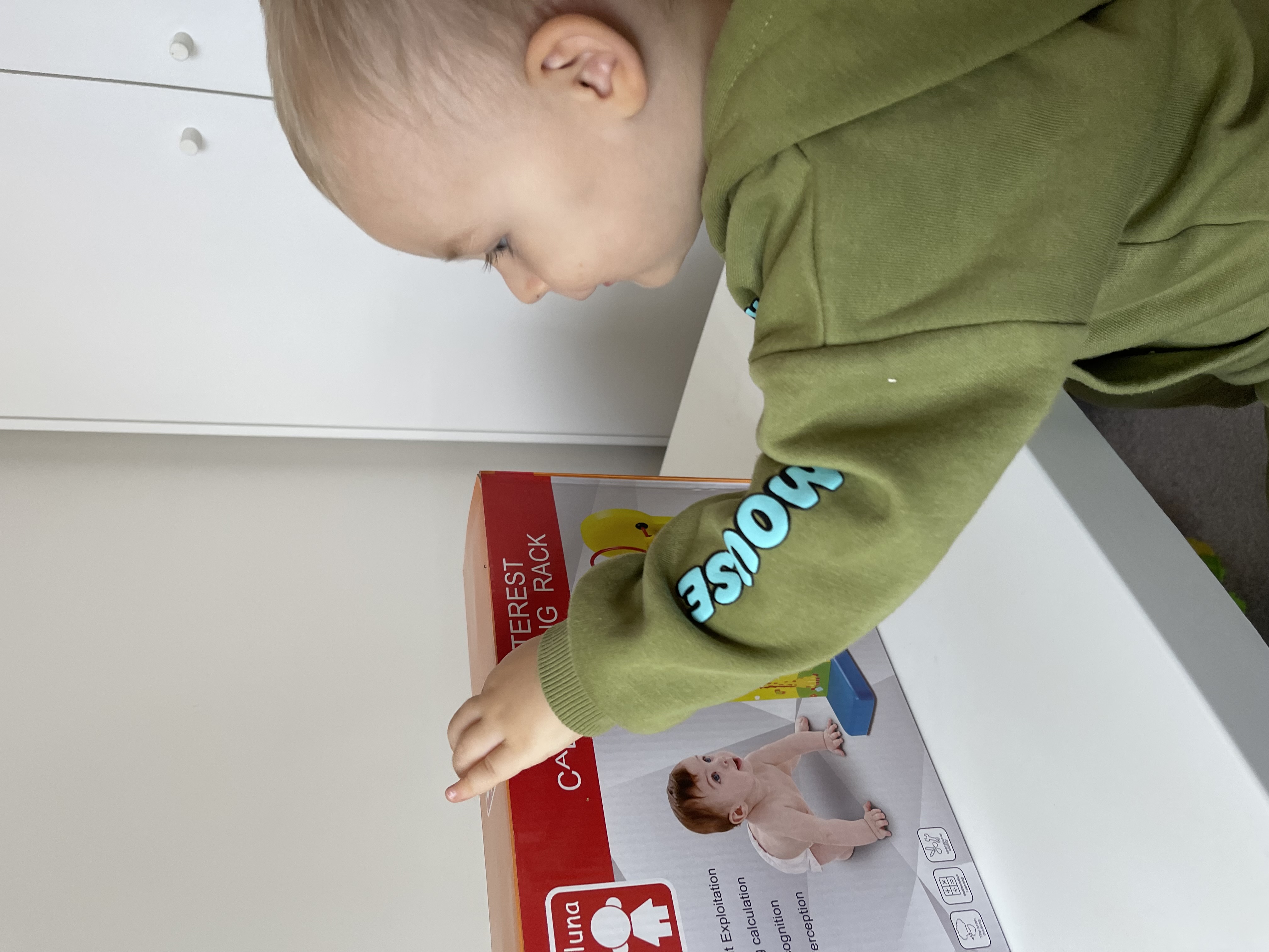 Wooden Educational Activity Toy- Clock and Bead Maze