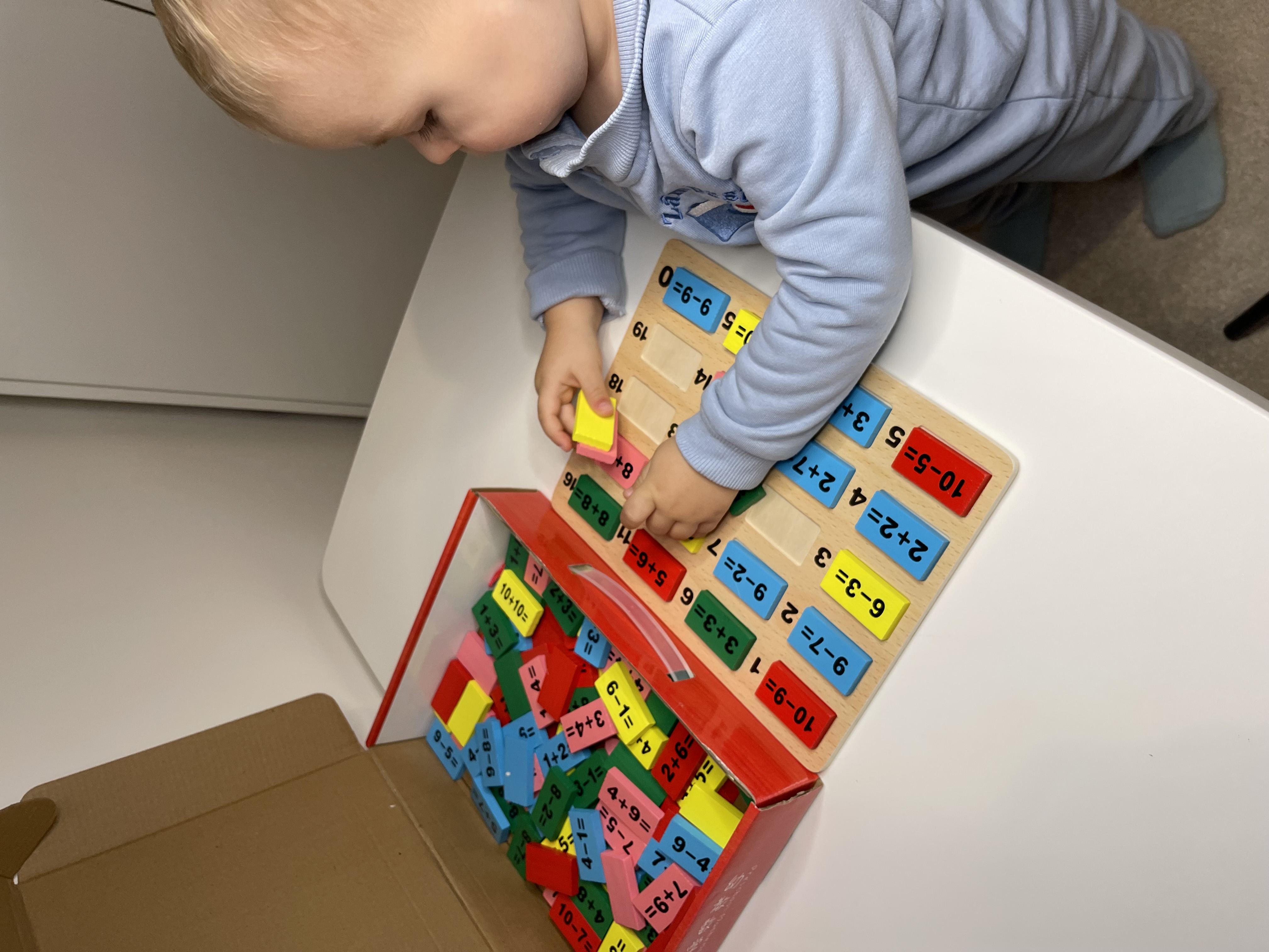 Math Equation Wooden Domino Set