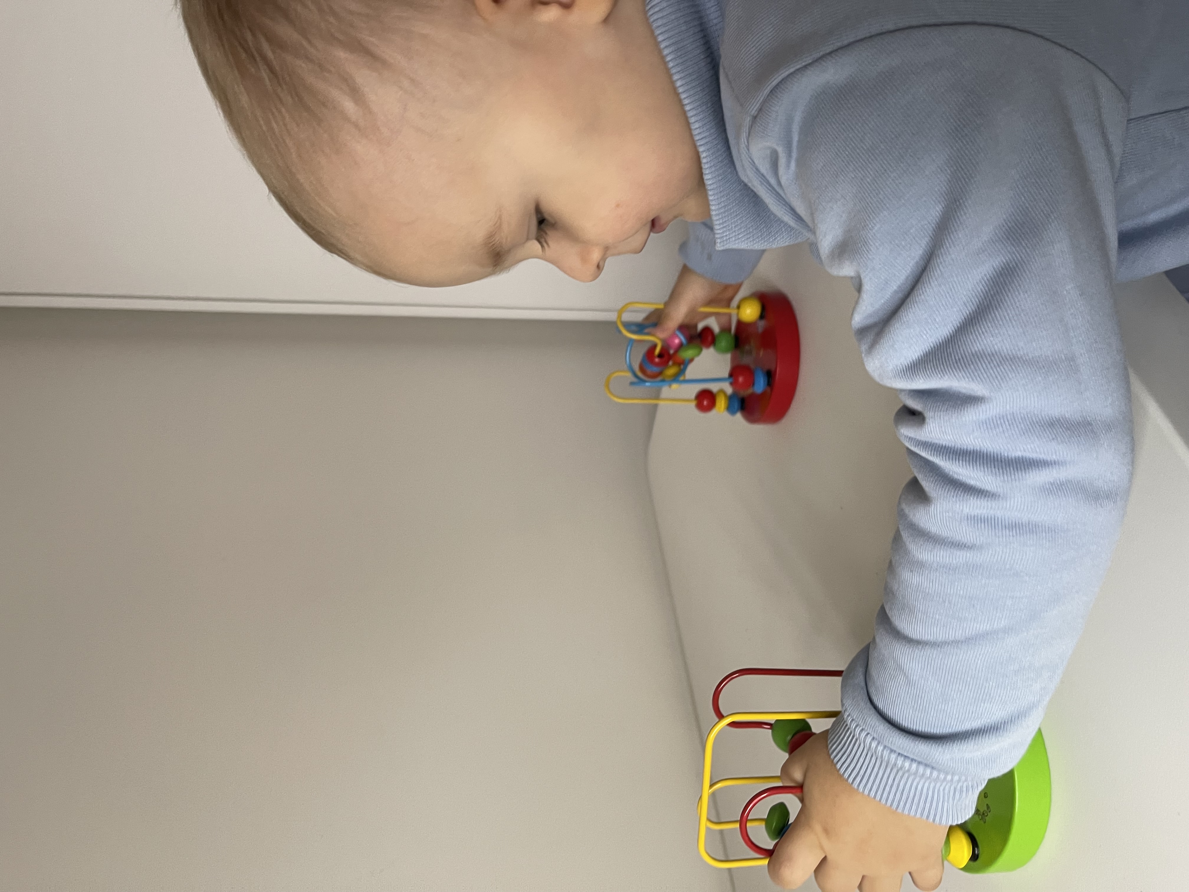 Green Wooden Bead Maze Toy