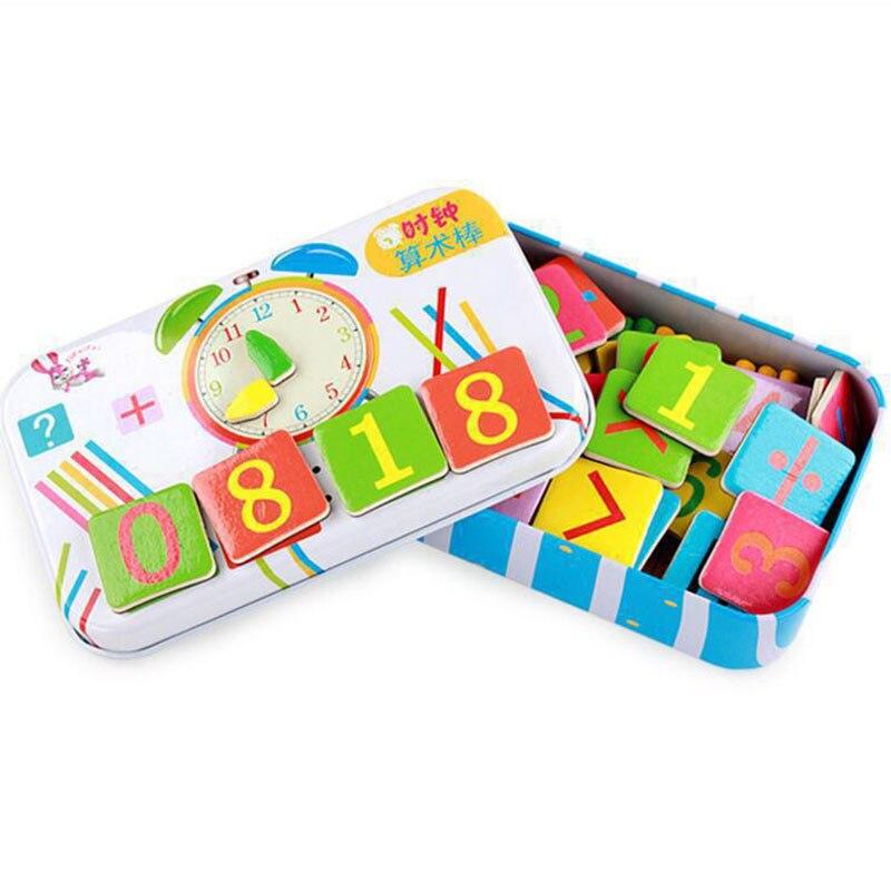 Magnetic Educational Numbers and Clock Toy Set