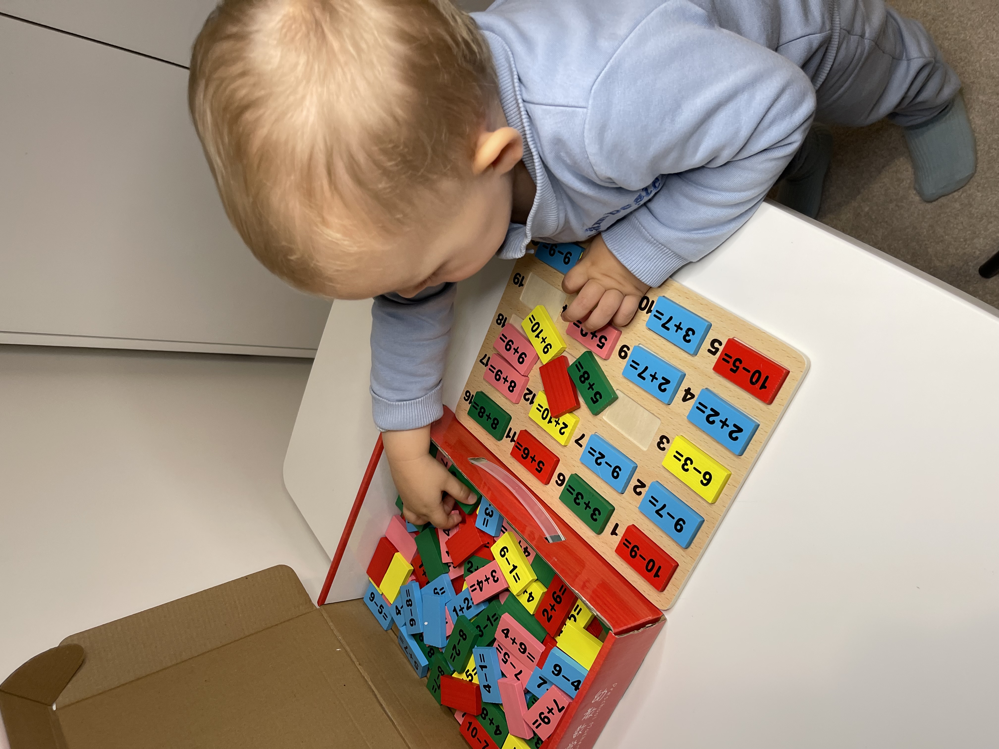 Math Equation Wooden Domino Set