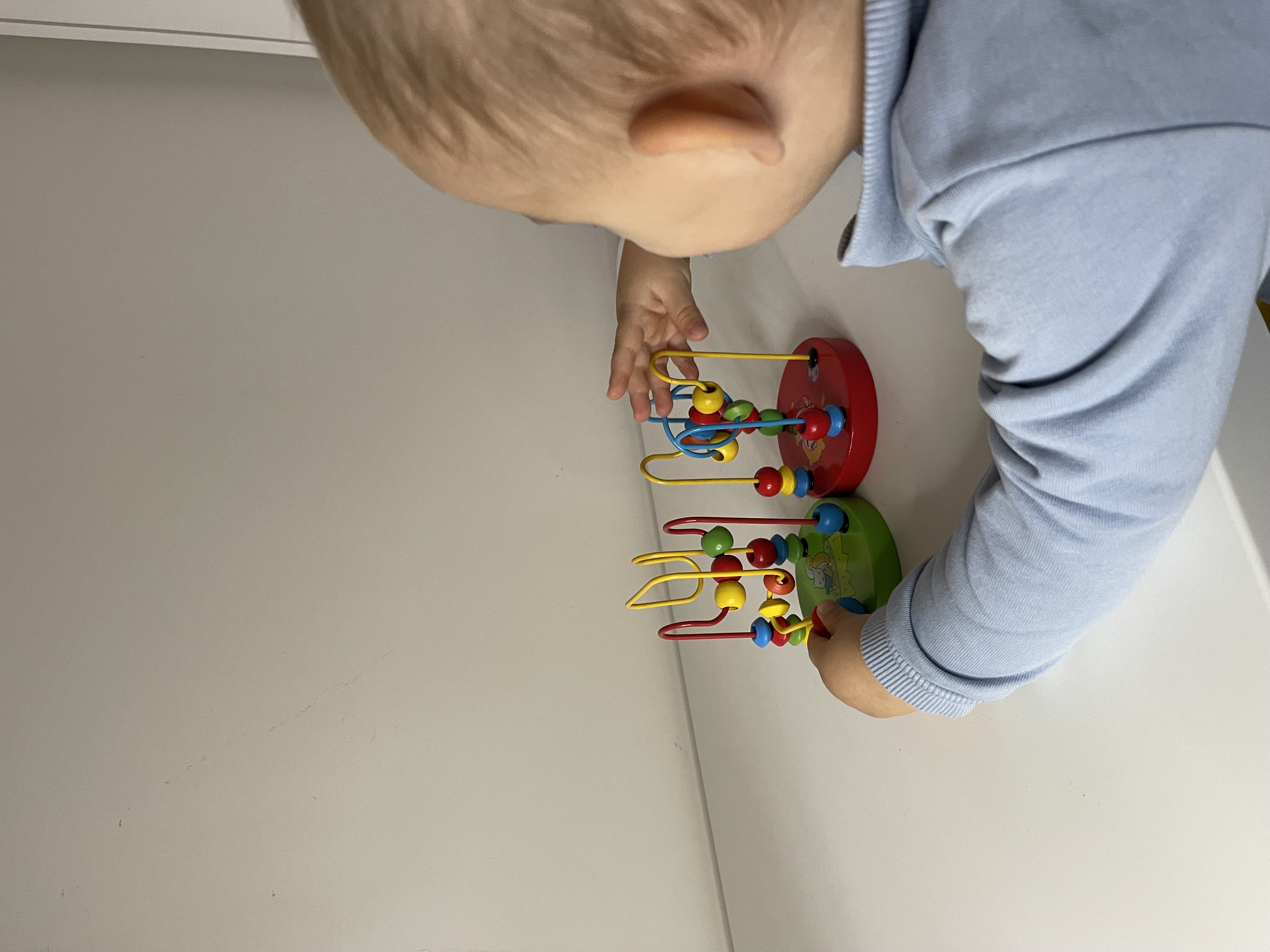 Red Wooden Bead Maze Toy