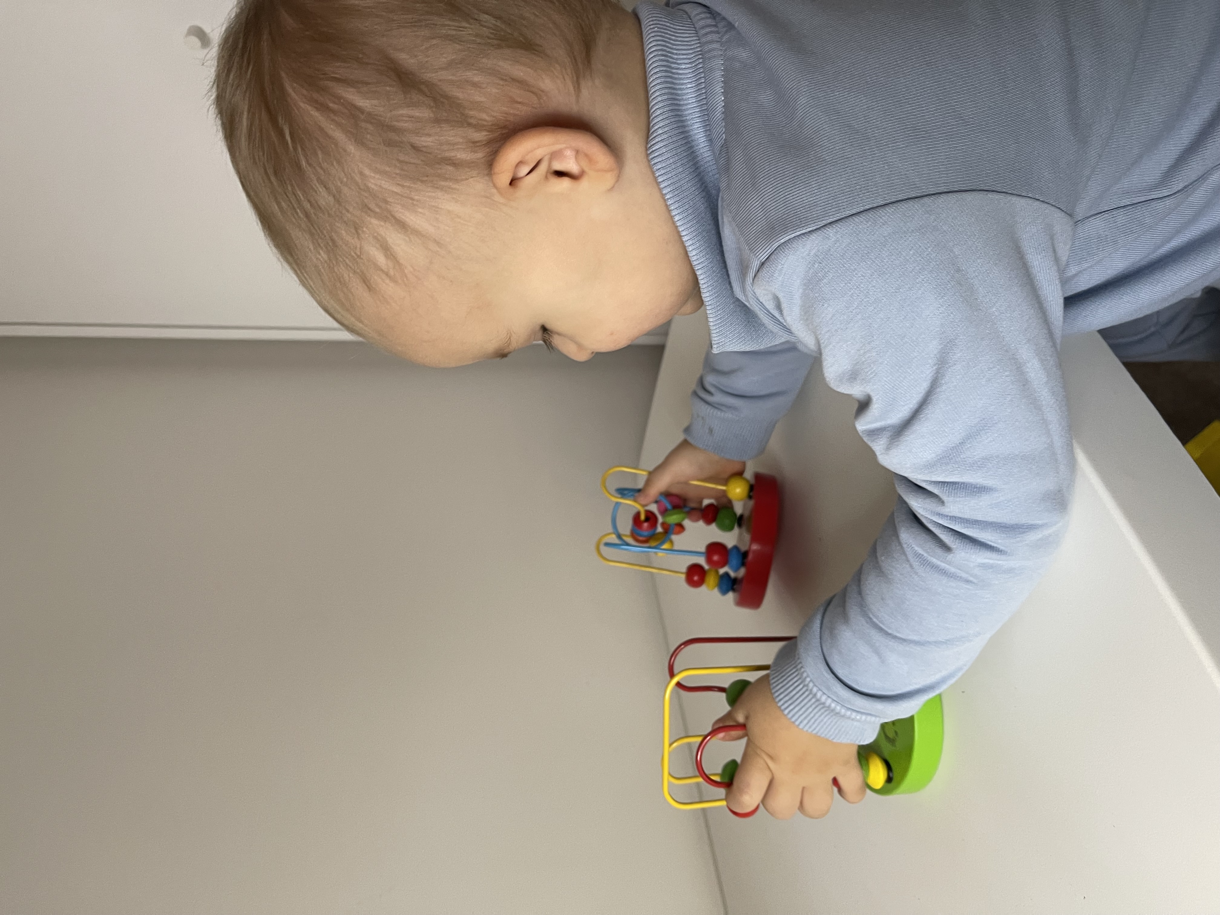 Red Wooden Bead Maze Toy