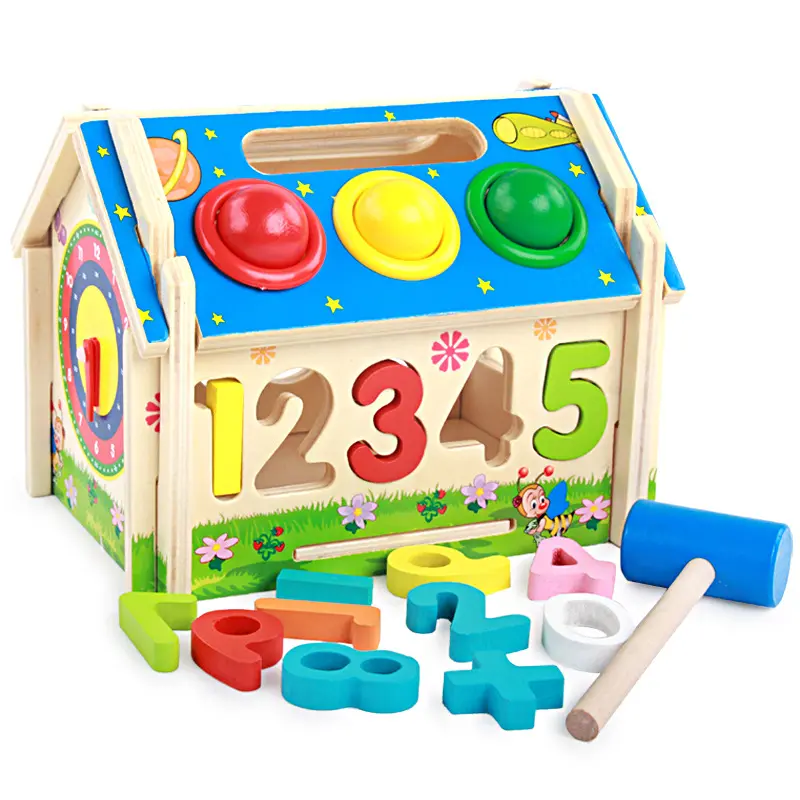 Wooden Montessori House Toy