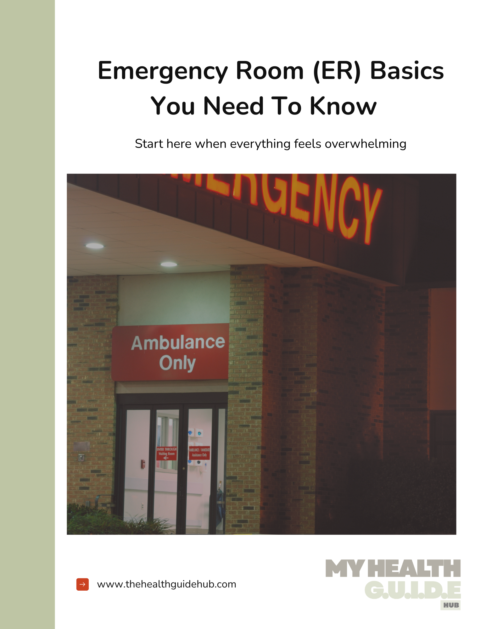 Emergency Room (ER) Basics You Need To Know 