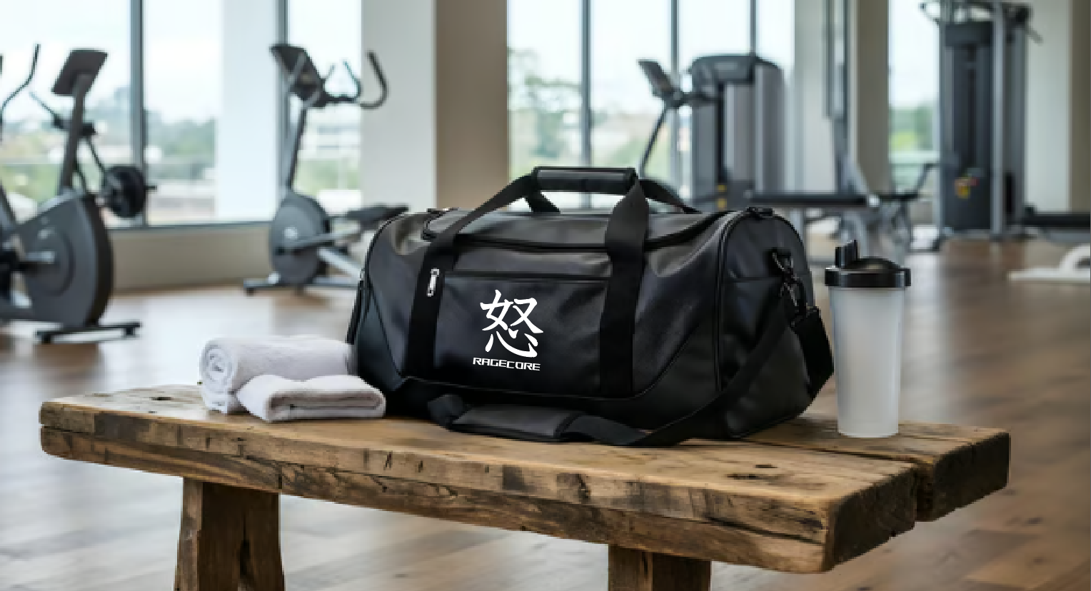 Black Sports Gym Bag