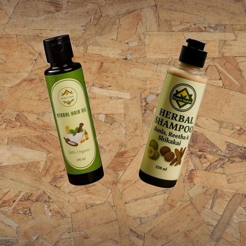 Herbal Bundle (Shampoo + Hair Oil)
