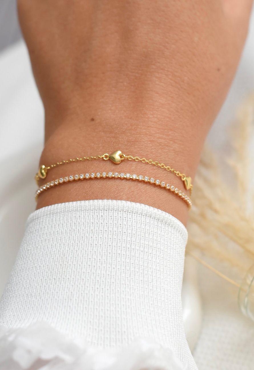 Bracciale Cuori Dorati