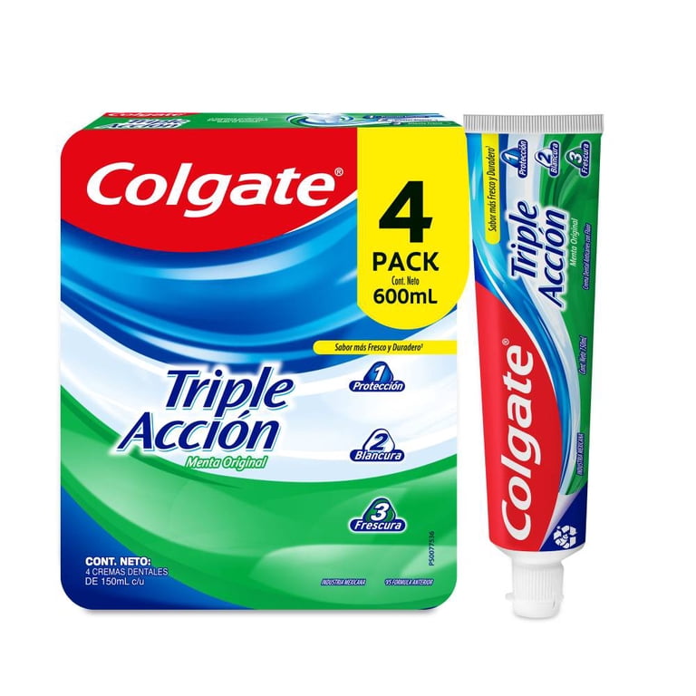 Pasta Dental Triple acción 4 x 150 ml