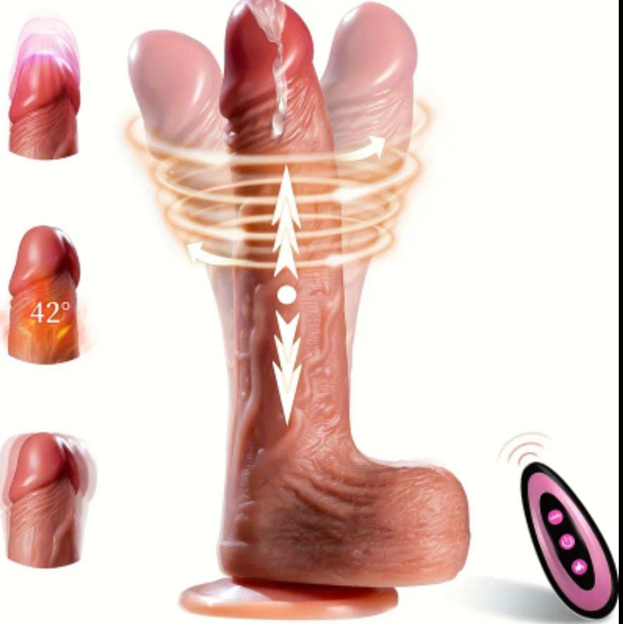 DIldo de Empuje, vibratorio Realista