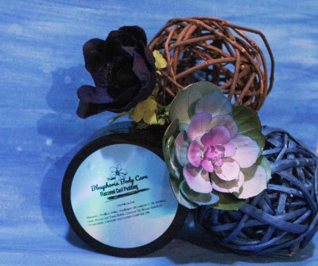 Bleuphoria Flaxseed Gel Curl Defining Pudding 8 oz