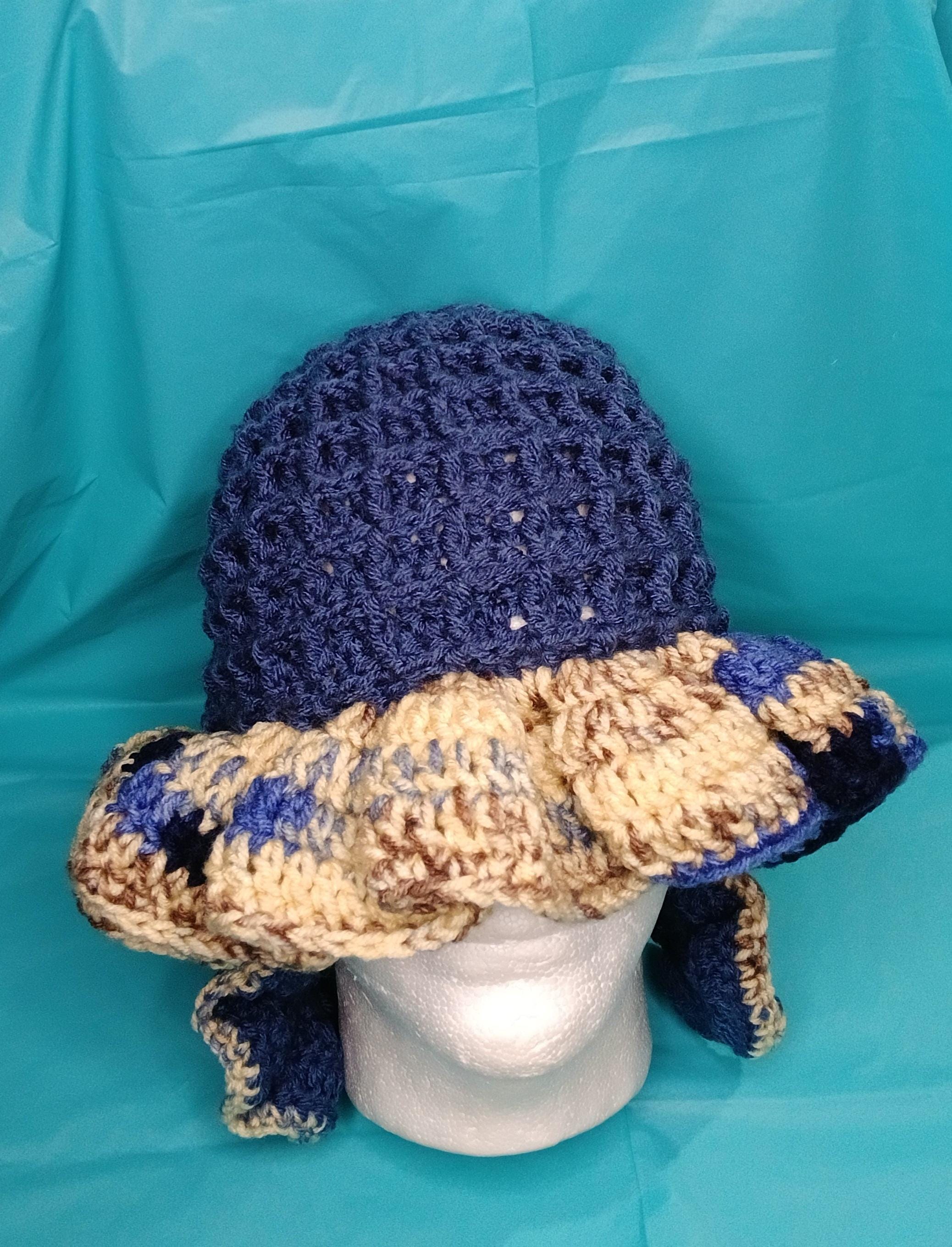 Waffle Stitch Ruffle Hat with Ruffle Earrings – Handmade Crochet Holiday Gift | Cozy, Textured, and Bold