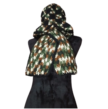 Crochet Bucket Hat & Cowl Scarf Set – Handmade Holiday Gift | Cozy, Colorful, and One-of-a-Kind