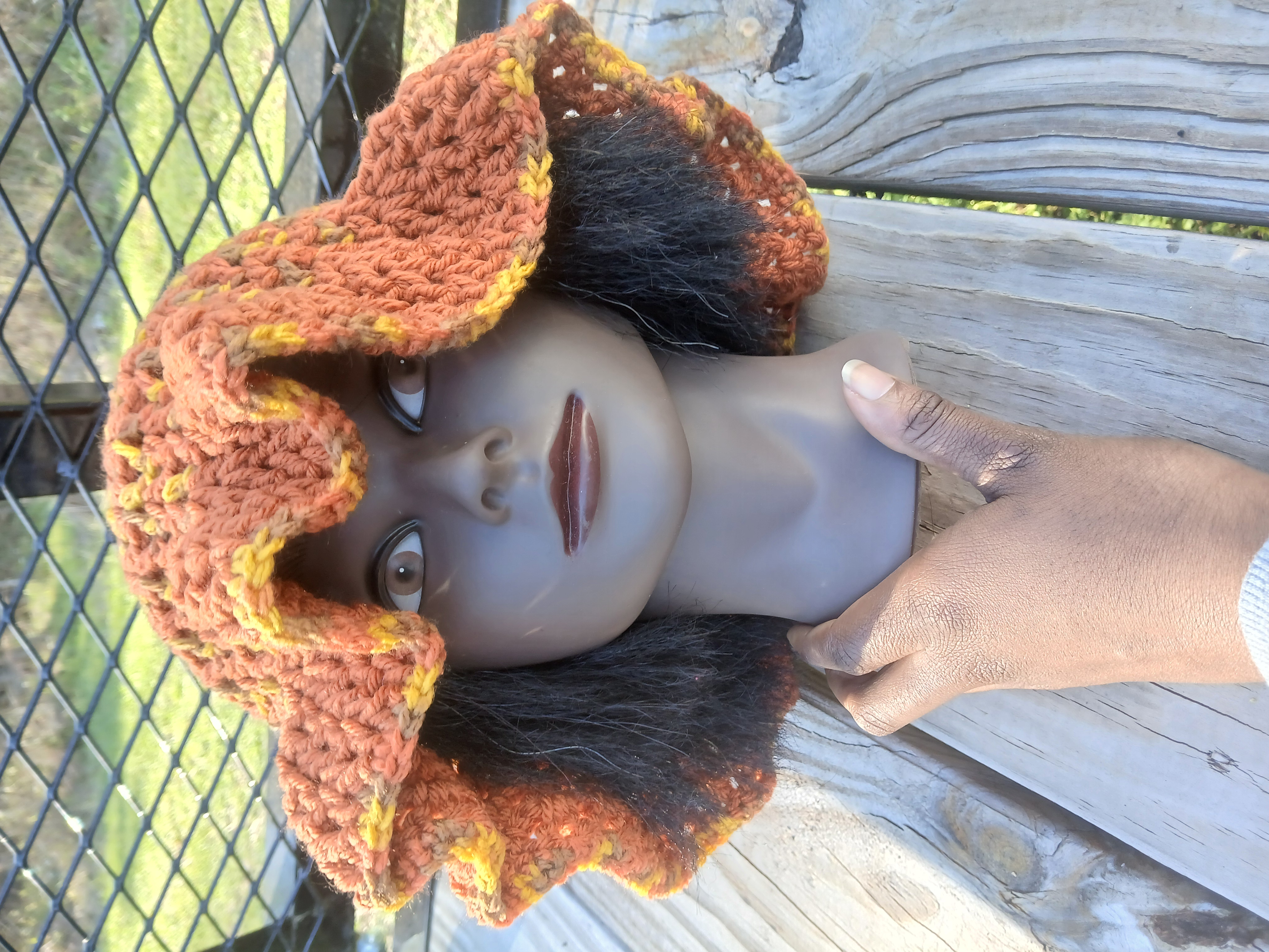 V-Stitch Mesh Beanie – Lightweight Crochet Hat | Breathable Summer Beanie