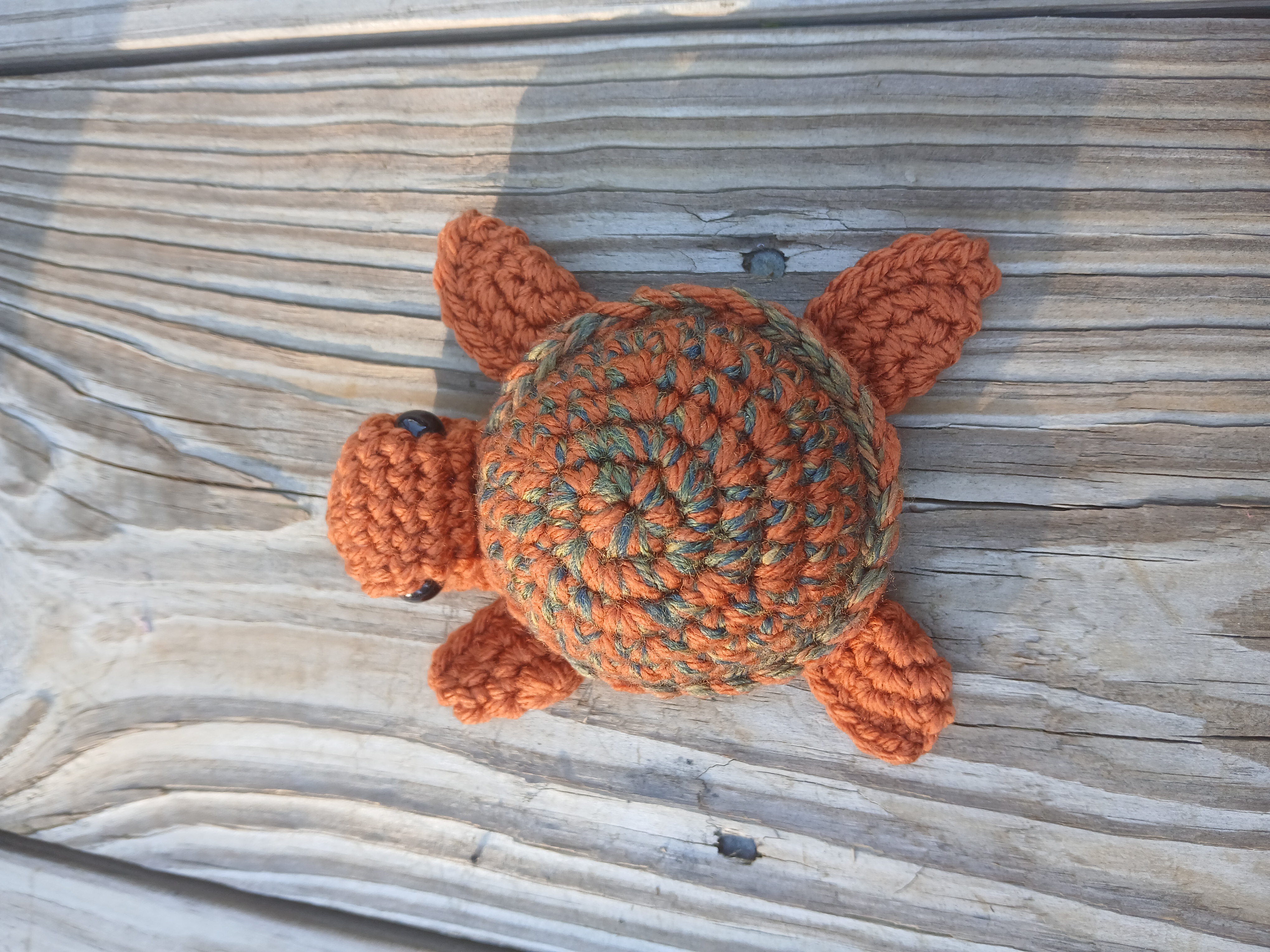 Crochet Sea Turtle Plush – Handmade Amigurumi Turtle | Cute Gift & Desk Buddy