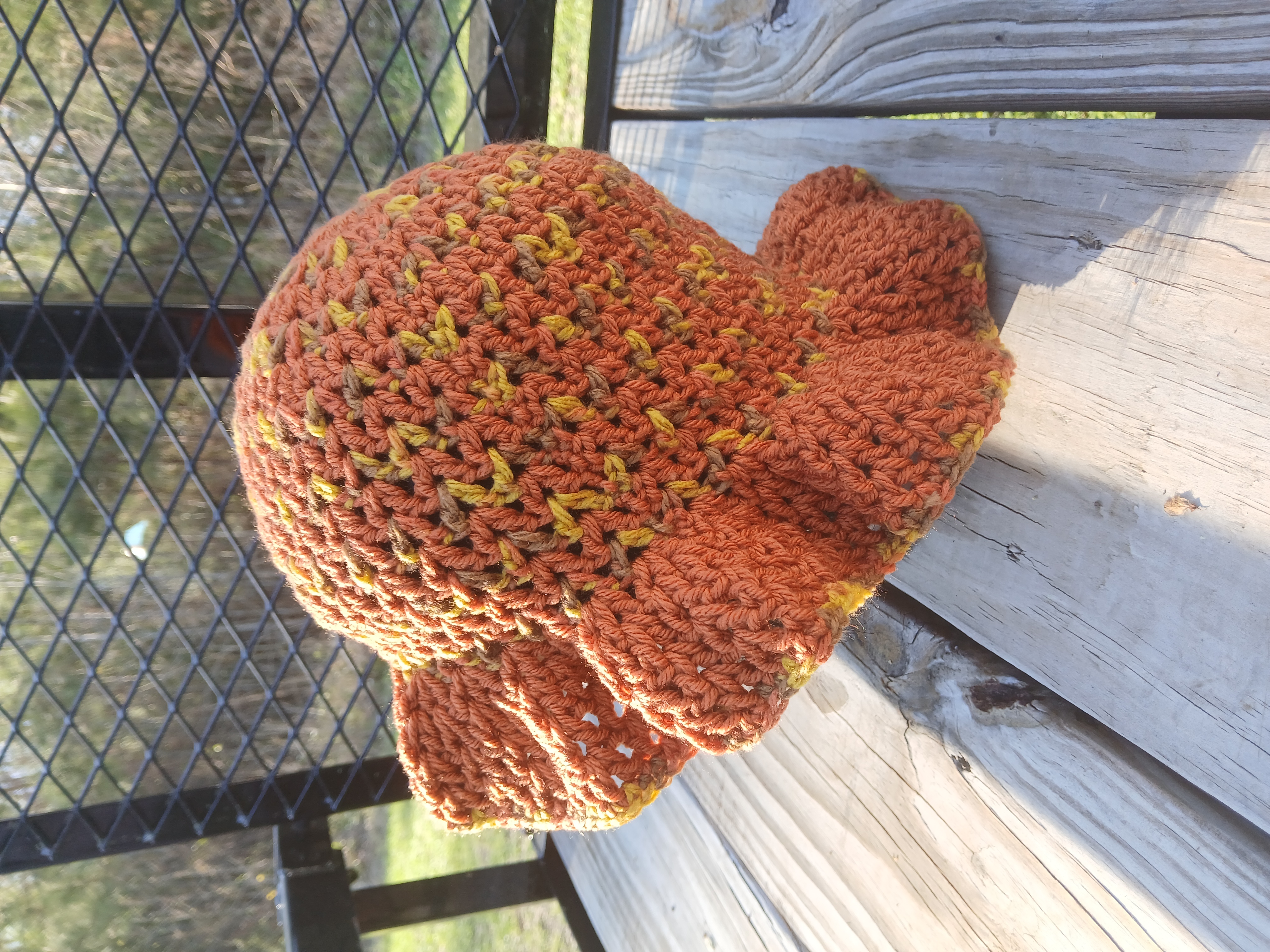 V-Stitch Mesh Beanie – Lightweight Crochet Hat | Breathable Summer Beanie