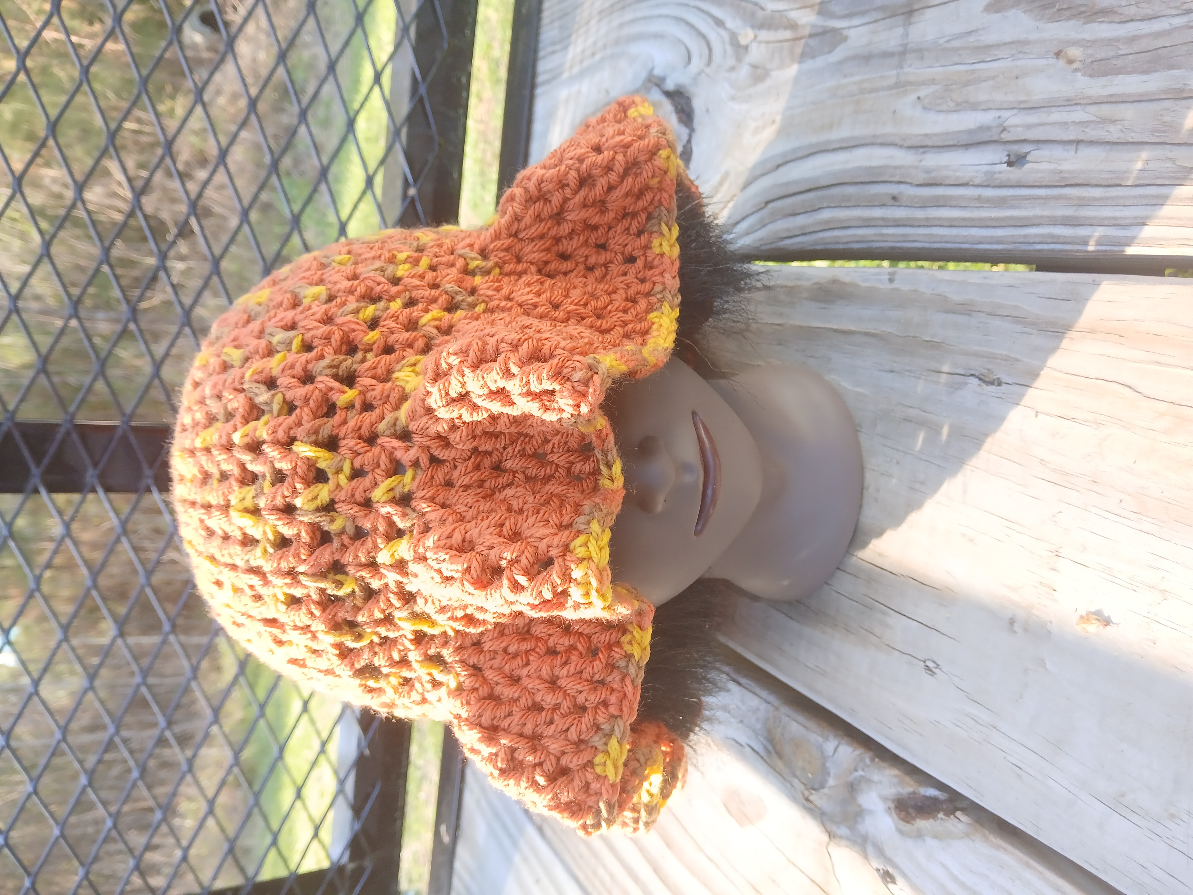 V-Stitch Mesh Beanie – Lightweight Crochet Hat | Breathable Summer Beanie