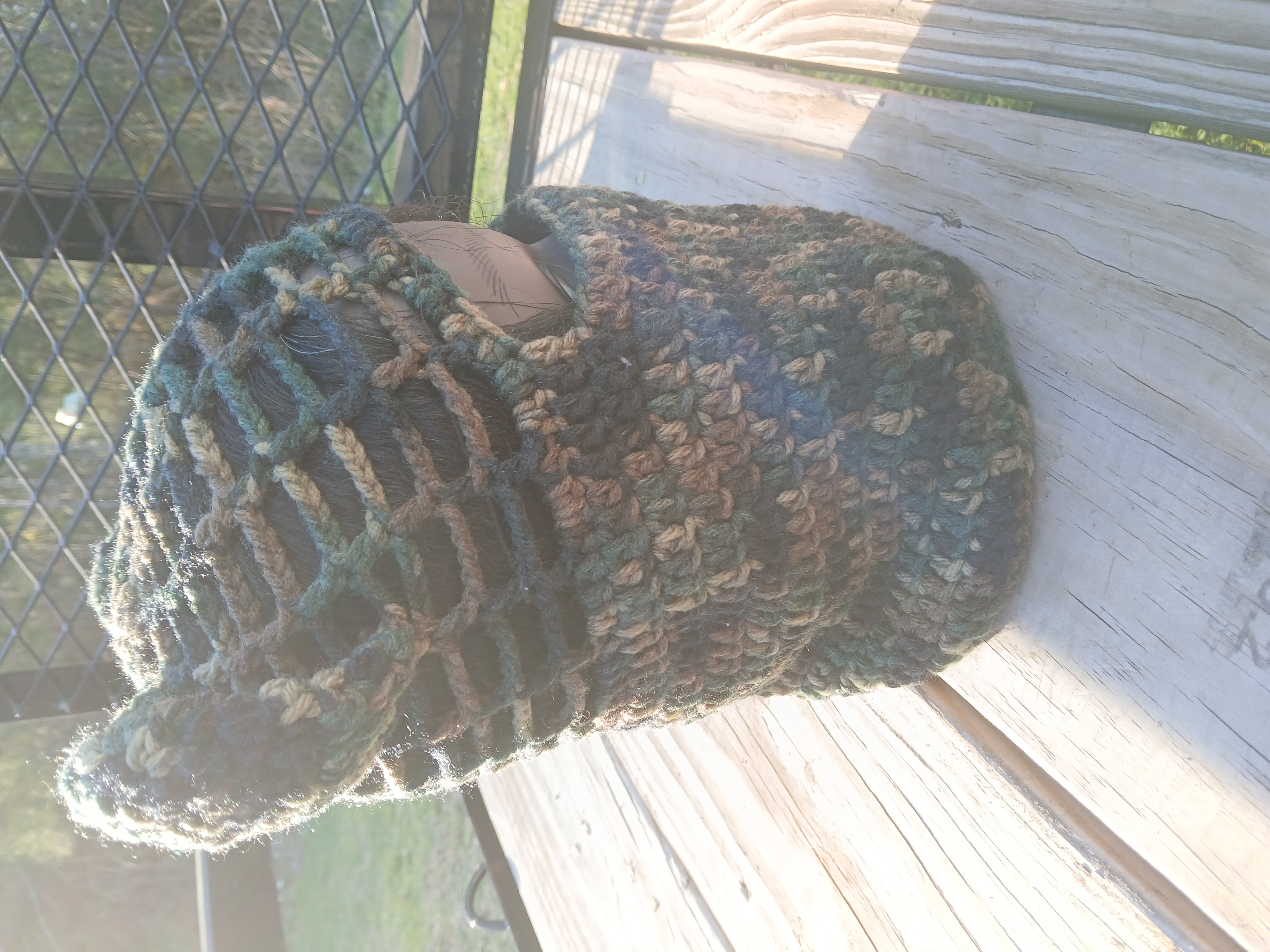 Camo Bearski Beanie – Bear Ear Crochet Ski Mask | Foldable Beanie Hat