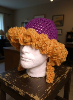 Crochet Ruffle Hat with Earrings – Handmade Holiday Gift | Chenille Trim + Bold Style