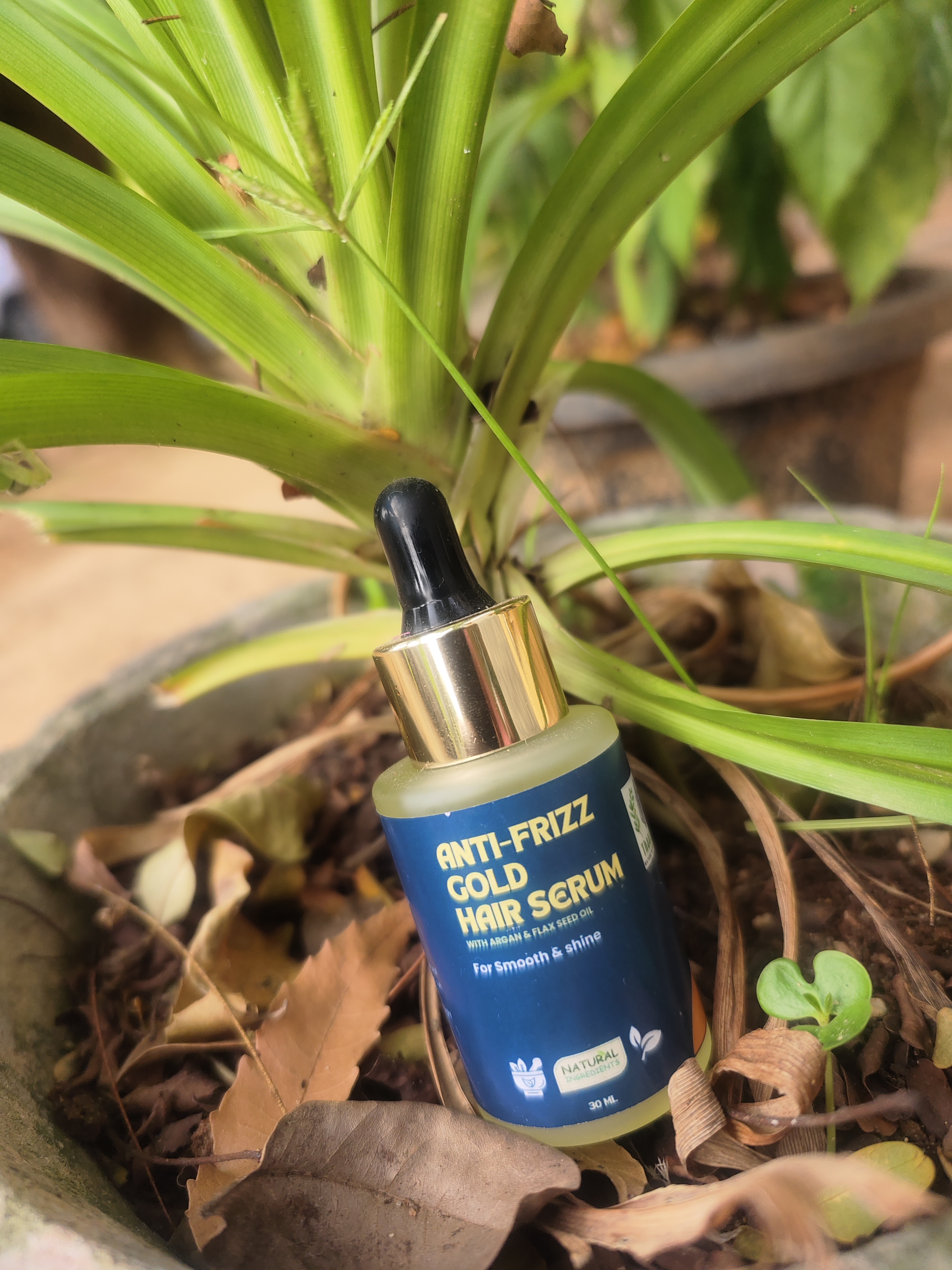 Anti-Frizz Gold Hair Serum