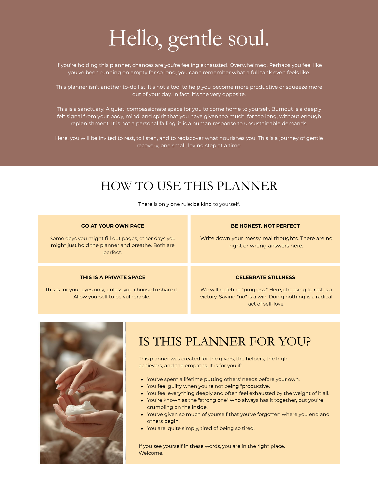 Burnout Recovery Planner