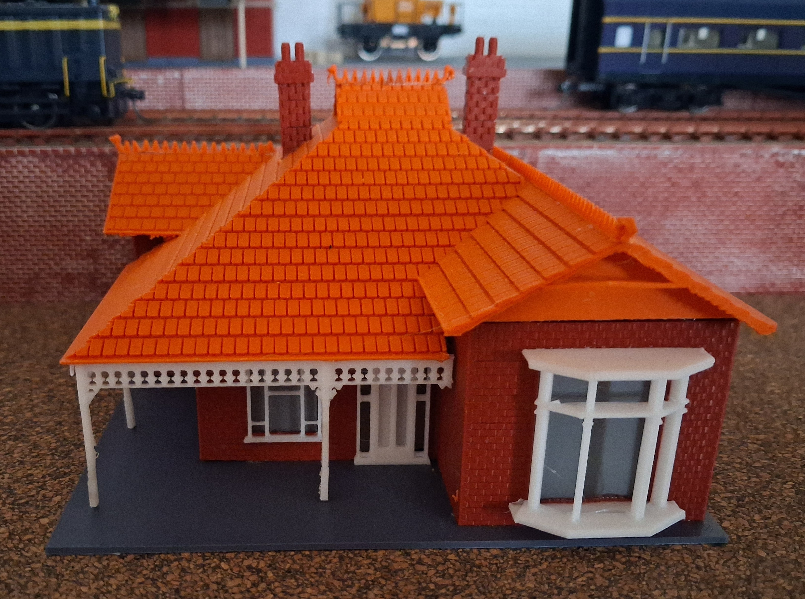 Inkerman St Federation Brick house-  HO scale